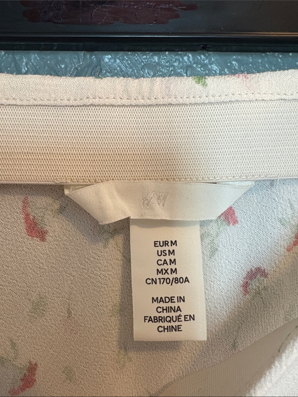 H&M Cream Midi Skirt with Floral Print - Picture 8 of 10